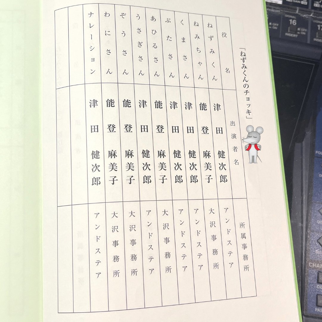 nezumikun_anime's tweet photo. アニメ「#ねずみくんのチョッキ」の台本です🐭 https://t.co/oUVW77qySm