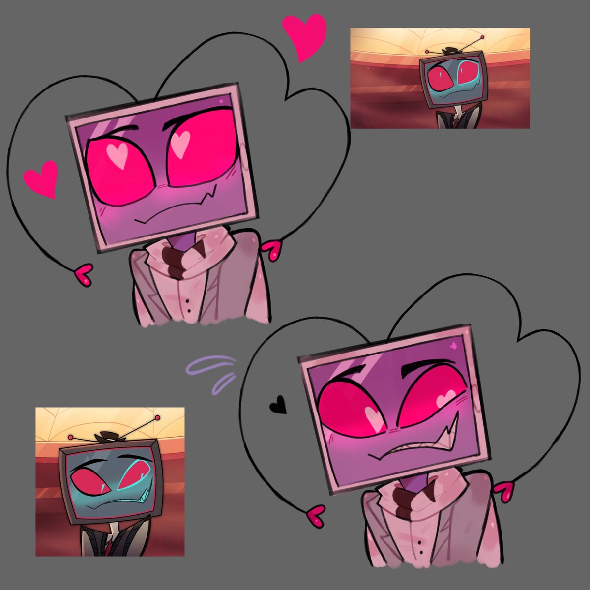 vilma_salg48353's tweet photo. De tal palo tal astilla #Vax #Staticmoth #vox #Hazbinhotel https://t.co/CxgK2cAbMu