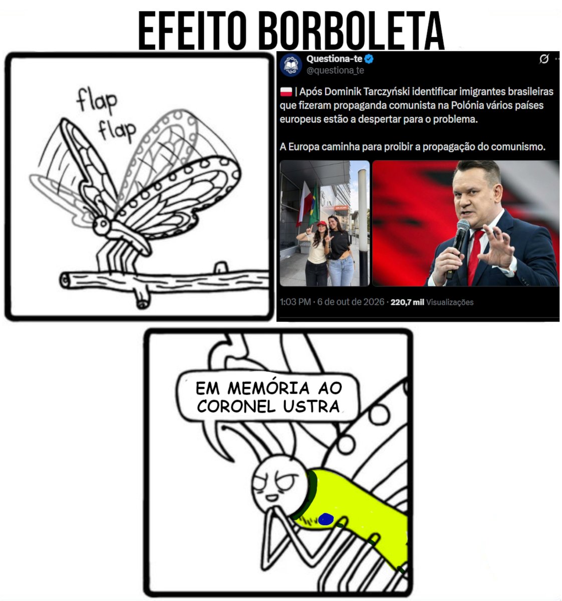 brainletbr's tweet photo. Corre que a borboleta tá aprontando https://t.co/fm7YVU7zeT