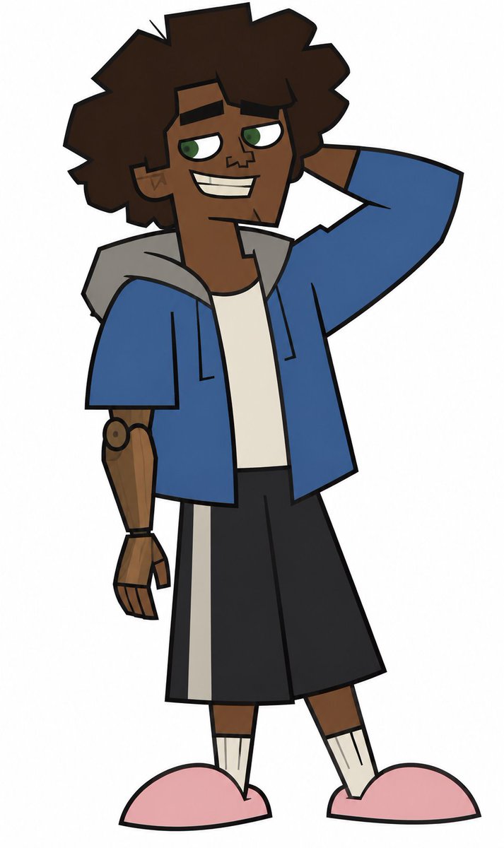Janked186991's tweet photo. My #tdi oc named lex. He’s very sans-coded and lazy and chill but is a really cool guy and short and also has a wooden arm and doesn’t wanna talk about how he lost his organic arm. He’s also Eva’s boyfriend. https://t.co/g4vpaWaIuI