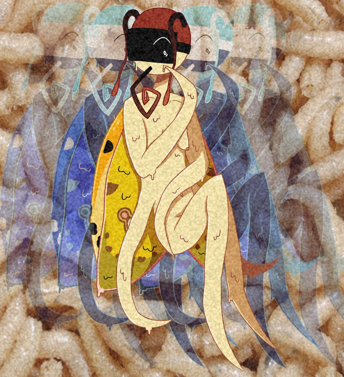 AUZZTIM's tweet photo. // nudity + bugs
#Goretober bodyhorror shits
#daveandbambiau #popcornedition https://t.co/r1BSAQz830