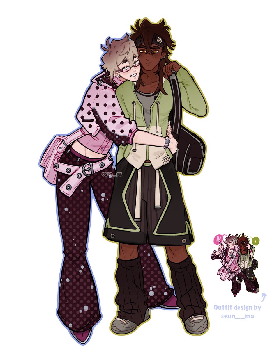 octo__pie's tweet photo. Forgot to post these here but yeah 
Love these outfits Eunnie made sm I had to draw em,,, https://t.co/wywqC92Zmq