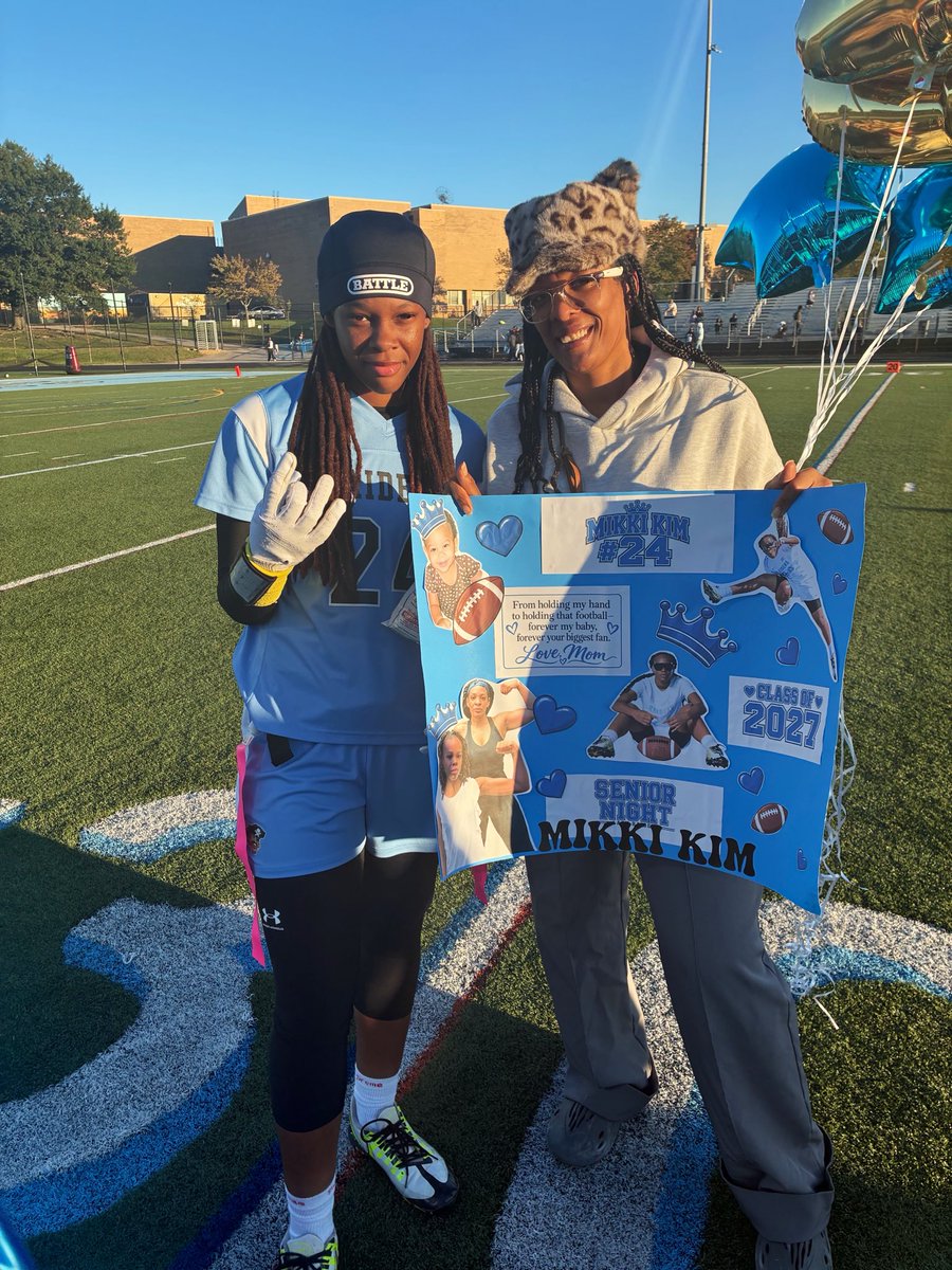 KeepnUpWitYoko's tweet photo. Mikki Kim….lets get it!!! #SeniorNight #FlagFootball #Classof2027 #MuhammadGirls https://t.co/BULgrzCPi9
