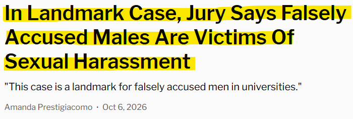 MankindVsModFem's tweet photo. Jane Doe - and all who identify as Jane Doe, AND ALL INSTITUTIONS WHO SUPPORT JANE DOE - we're coming for you.  Falsely accused men have taken enough shit and we're coming for you.  Landmark case - and new case law. https://t.co/04WWoaL96A