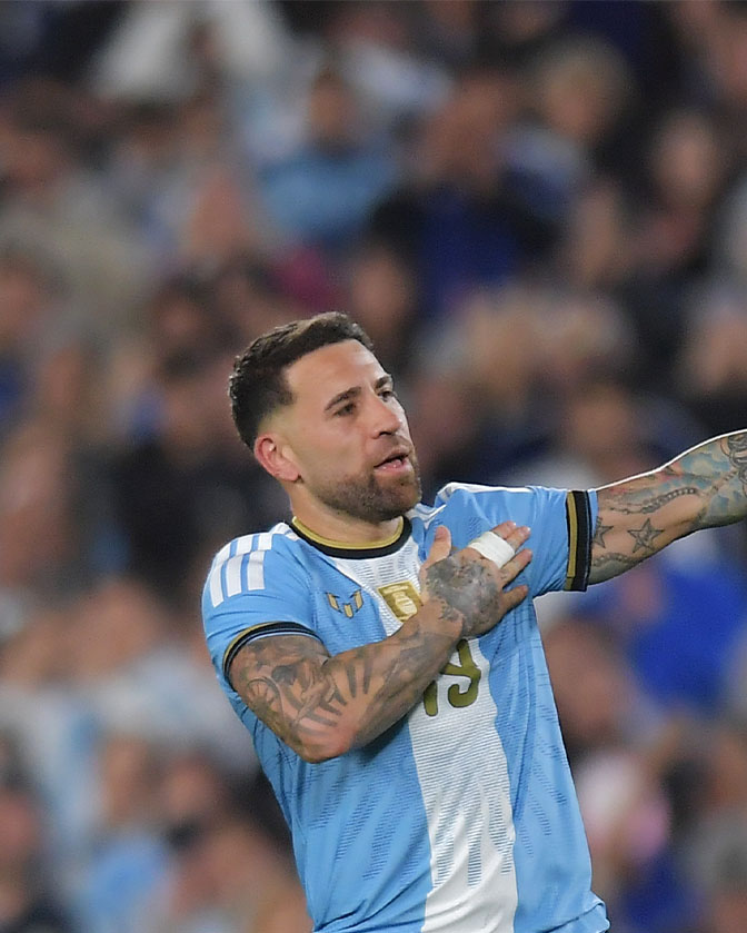 brfootball's tweet photo. Lionel Messi’s 69th Argentina assist comes in his 208th and final game 🐐

Nicolás Otamendi the recipient in his own international farewell. https://t.co/wjcu3Jw7So