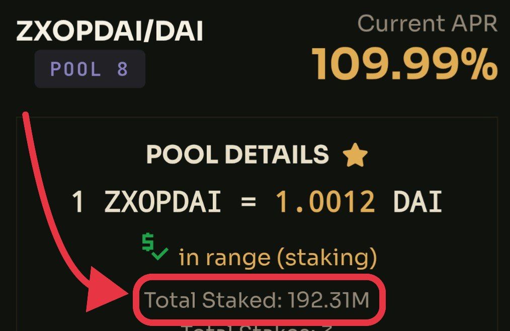 0x_C_R's tweet photo. @zachrypto @renegadechief20 And the pDAI is farming within the Zxo Farm protocol.
192 Million Total Staked
Value over $300,000 USD
Zxo cool. #pDAI #ZXOPDAI https://t.co/9bwosuXenu