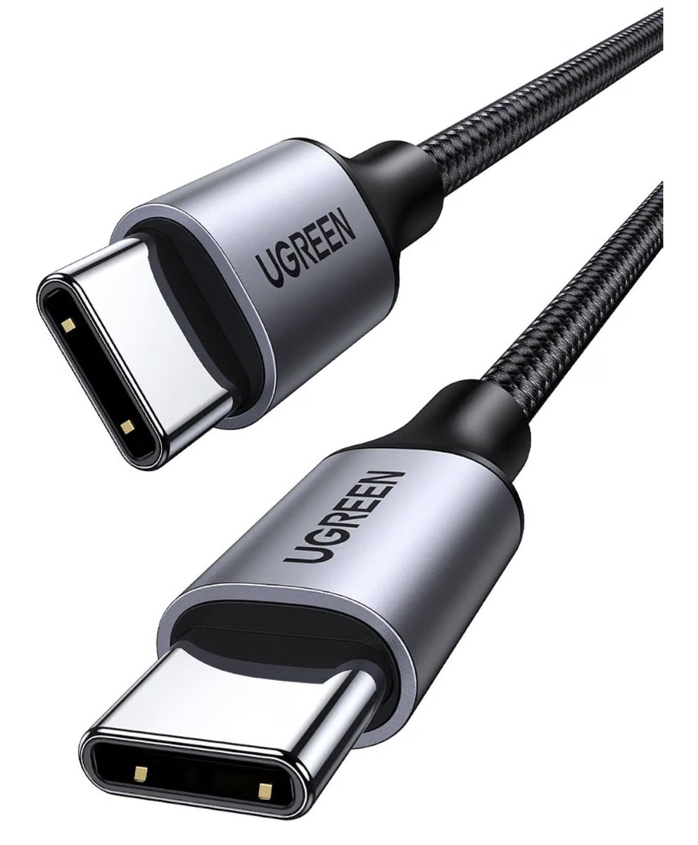 DealSnapshots's tweet photo. كابل من يوجرين بطول 1 متر نوع USB Type-C إلى Type-C متوافق مع الهواتف الذكية ⚡️

https://t.co/yIThGzee26 https://t.co/6Nbe8bPhDz