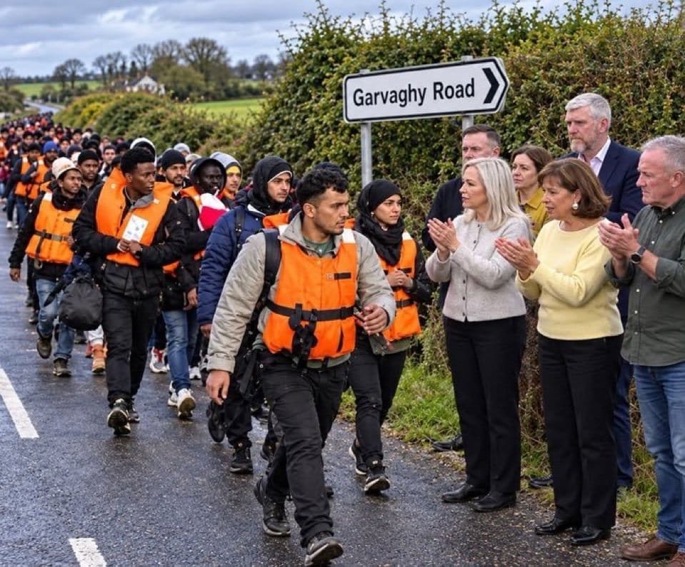 johnhidd's tweet photo. Orangemen banned.
Brown men welcome.
That's Sinn Fein policy. https://t.co/fxC47p0lO4