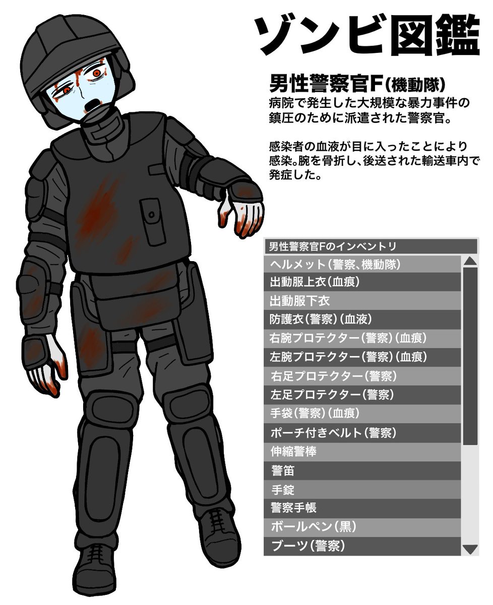 jpg2t785's tweet photo. ゾンビ図鑑2 https://t.co/Yc5grP2n6o