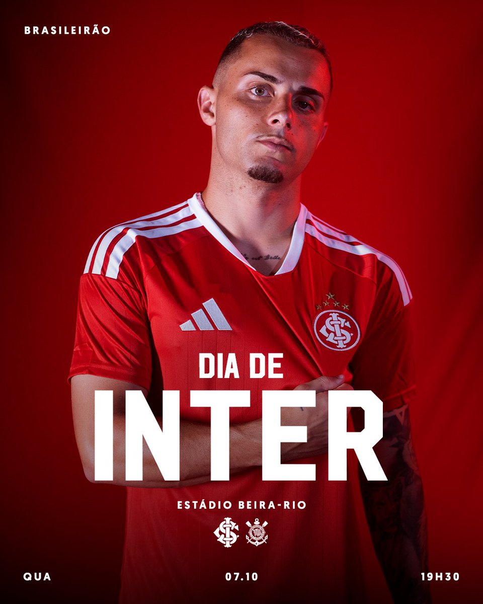 SCInternacional's tweet photo. 𝗗𝗜𝗔 𝗗𝗘 𝗜𝗡𝗧𝗘𝗘𝗘𝗘𝗘𝗘𝗘𝗘𝗘𝗘𝗘𝗘𝗘𝗘𝗘𝗘𝗥! ❤️‍🔥🤍❤️‍🔥🤍❤️‍🔥🤍❤️‍🔥🤍

TODOS AO GIGANTE! Pela 29ª rodada do Brasileirão, o Clube do Povo enfrenta o Corinthians, no Beira-Rio, a partir das 19h30 desta quarta-feira. 𝙑𝘼𝙈𝙊𝙎, 𝘾𝙊𝙇𝙊𝙍𝘼𝘿𝙊! 💪🇦🇹 #DiaDeInter

🔗 Sócios e sócias que fazem Check-In têm direito a 𝐞𝐧𝐭𝐫𝐚𝐝𝐚 𝐠𝐫𝐚𝐭𝐮𝐢𝐭𝐚 𝐩𝐚𝐫𝐚 𝐚𝐜𝐨𝐦𝐩𝐚𝐧𝐡𝐚𝐧𝐭𝐞, modalidades Academia do Povo, Campeão do Mundo e Nada Vai Nos Separar contam com 𝐢𝐧𝐠𝐫𝐞𝐬𝐬𝐨 𝐬𝐞𝐦 𝐜𝐮𝐬𝐭𝐨 nas Áreas Livres e torcedores e torcedoras não associados(as) pagam 𝟰𝟱 𝗿𝗲𝗮𝗶𝘀 em qualquer portão da Inferior Livre. Garanta presença no Beira-Rio: https://t.co/OZFmTHWt4E