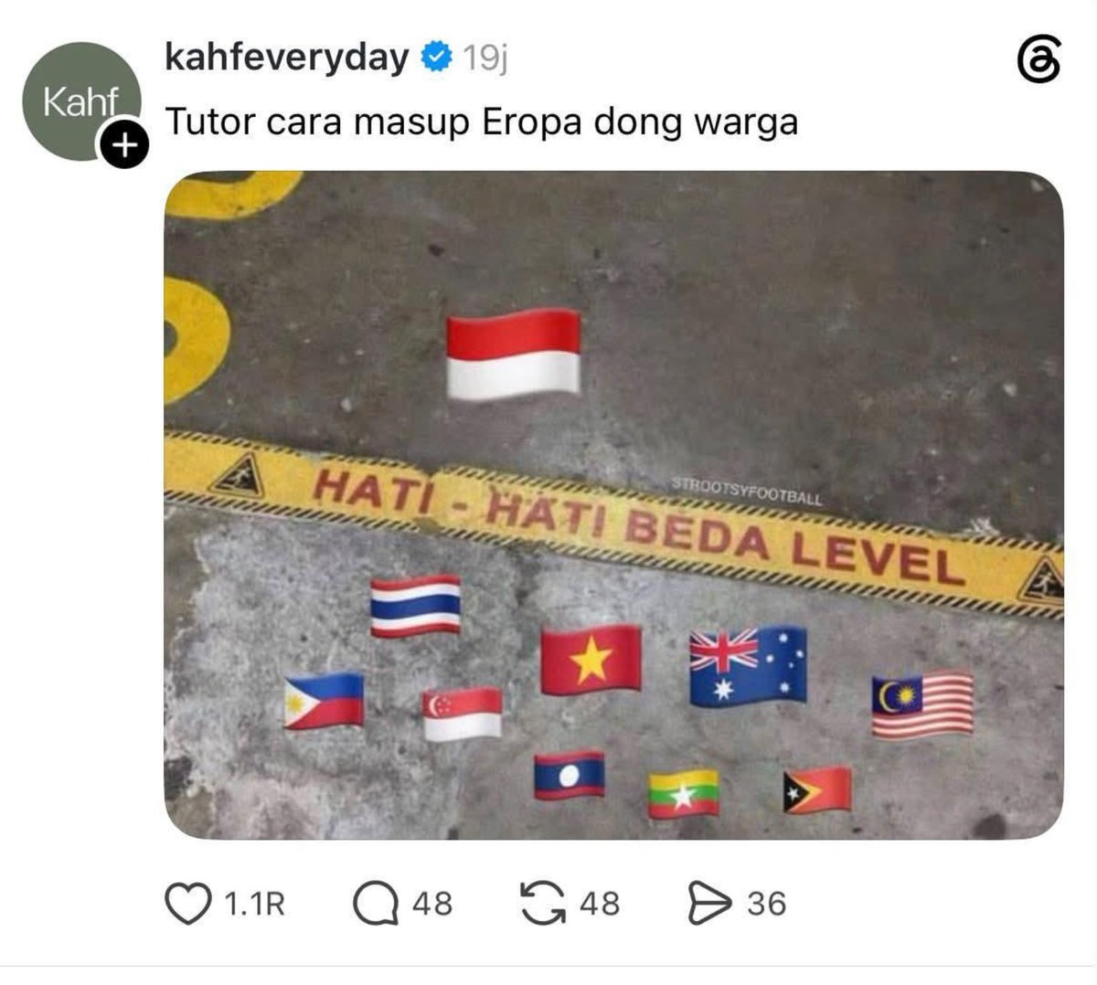 MiskinTV_'s tweet photo. Netizen Malaysia ramai menyerukan boikot 'Kahf'. Seruan tsb ramai gegara postingan di akun official Kahf berupa meme yang dianggap ejekan yang masih berhubungan dengan laga FIFA Asean Cup 2026. https://t.co/D057dG2I7U