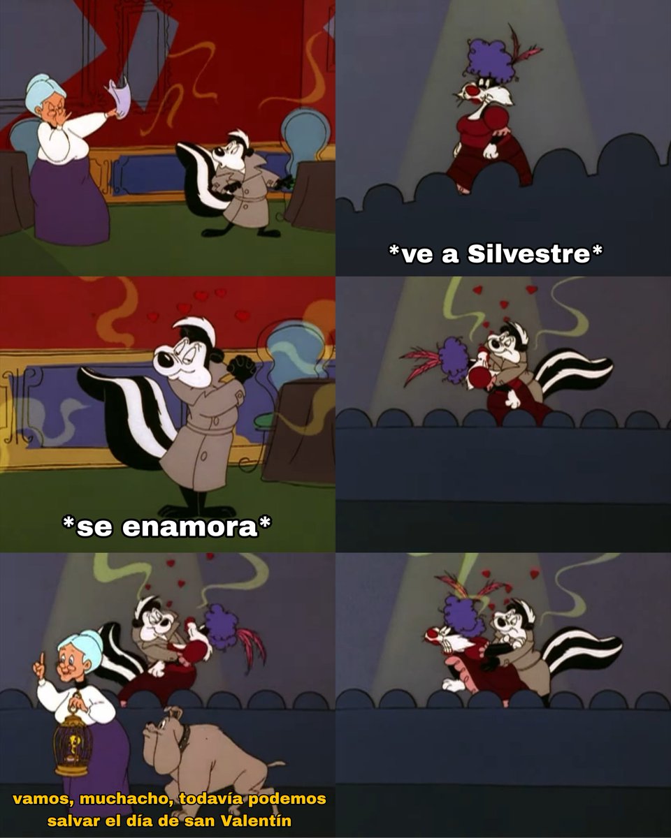 RosaToons's tweet photo. "¿Por qué la gente shippea a Pepe con Silvestre?"

El csm de Pepe cuando se cruzaba con Silvestre: https://t.co/VM0jewIexj