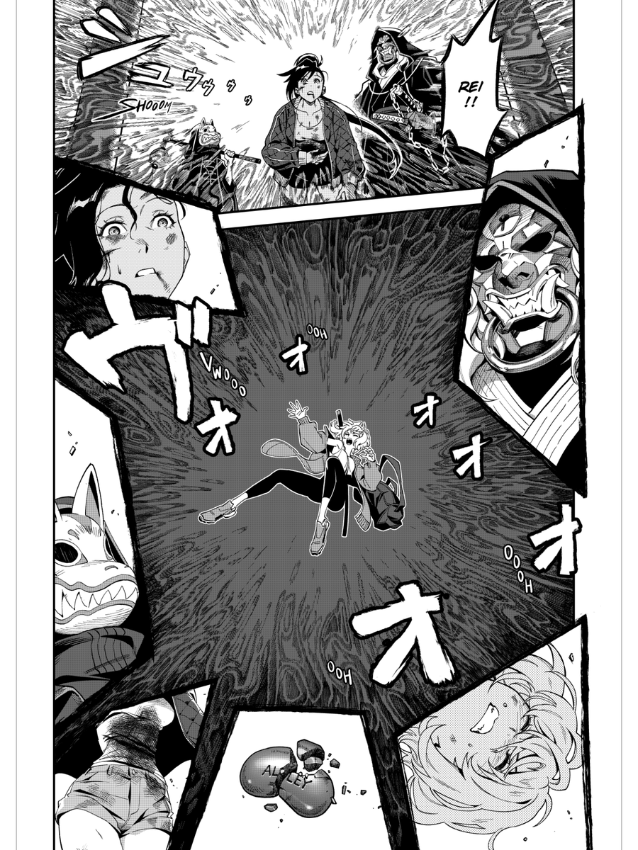 AzukiManga's tweet photo. To protect Shao, Rei forces her to take the Red Bean. https://t.co/R8laVjFq8P