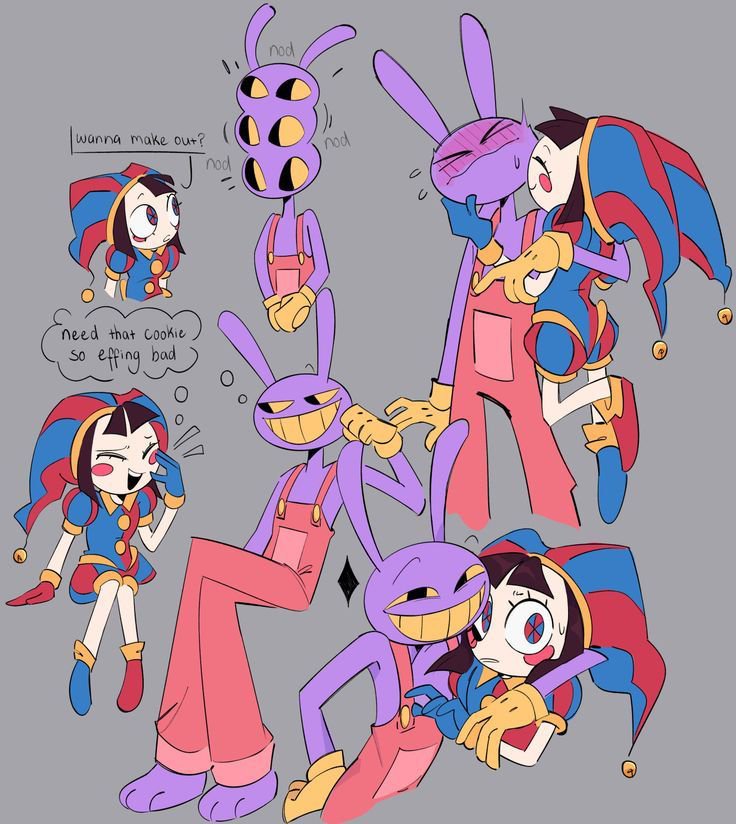 evelyn879970334's tweet photo. When the chaos is cute. 💕
#TheAmazingDigitalCircus #Pomni #Jax #FunnyArt https://t.co/LNAvamx5o2