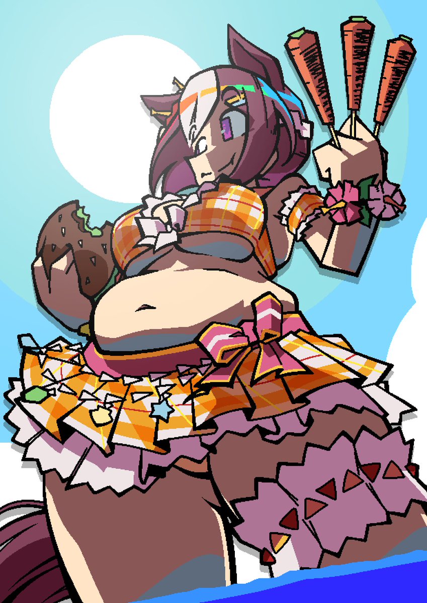 SirHoopsalotArt's tweet photo. i've had this special week sitting in my wips nearly-finished since july 😭

haven't made much art to post lately so i figured might as well finish it
#umamusume https://t.co/AlvK8ORkFR