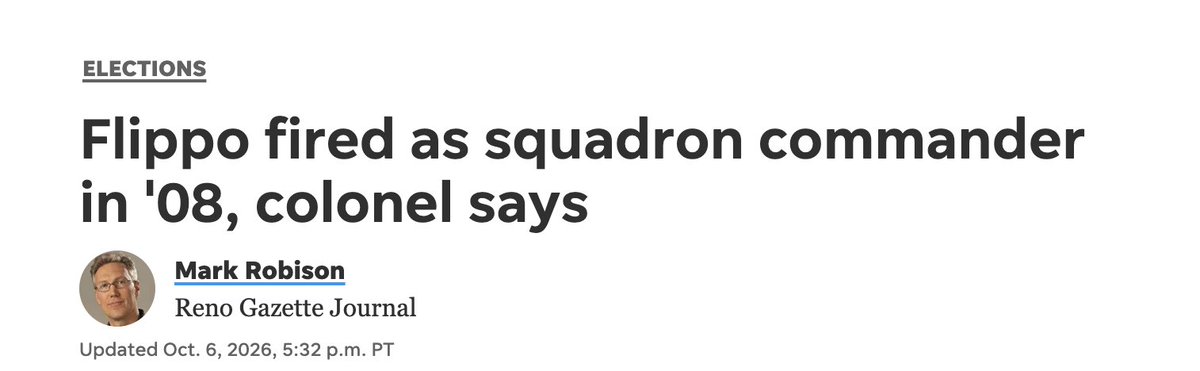 AsafGrofman's tweet photo. Fraudulent Flippo was not just fired from his financial firm. New reporting shows he was fired as squadron commander in 2008. NV-02 voters will send him packing in November, https://t.co/kJ91fZBWlK