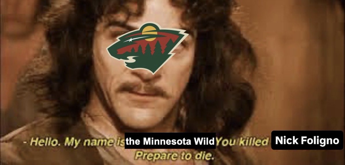 polarisquinn's tweet photo. minnesota i need you to avenge nick foligno!! https://t.co/7MAtGve0Mf