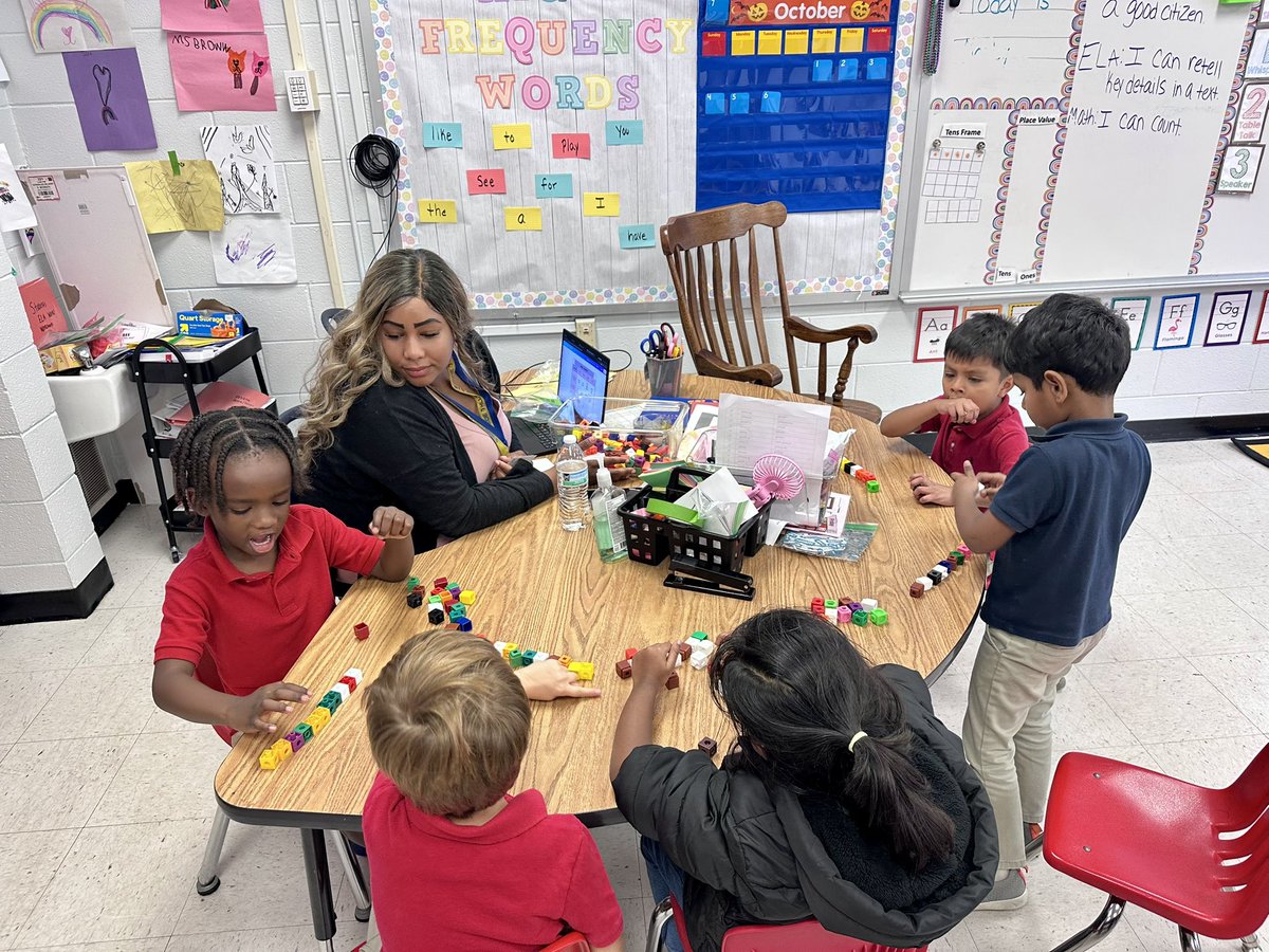 MsSabers's tweet photo. So proud of this class! I have had the honor of seeing Ms. Brown transition from para to teacher and she is crushing it 👏🏻Check out her math skills groups going strong 8 min before dismissal! @WESWildcatsFCS @MarcquezHaley @FultonZone6 @fostertheteach https://t.co/dTw68oCPMC