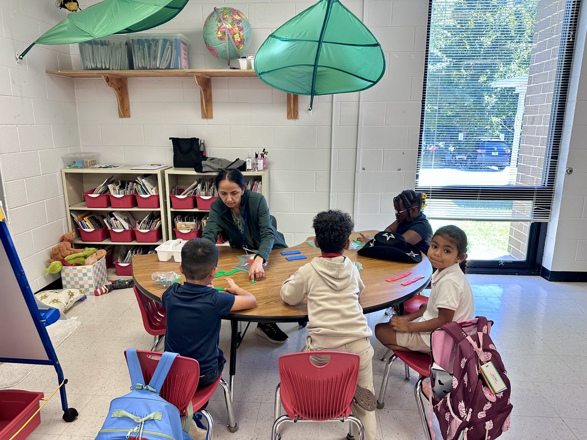 MsSabers's tweet photo. So proud of this class! I have had the honor of seeing Ms. Brown transition from para to teacher and she is crushing it 👏🏻Check out her math skills groups going strong 8 min before dismissal! @WESWildcatsFCS @MarcquezHaley @FultonZone6 @fostertheteach https://t.co/dTw68oCPMC