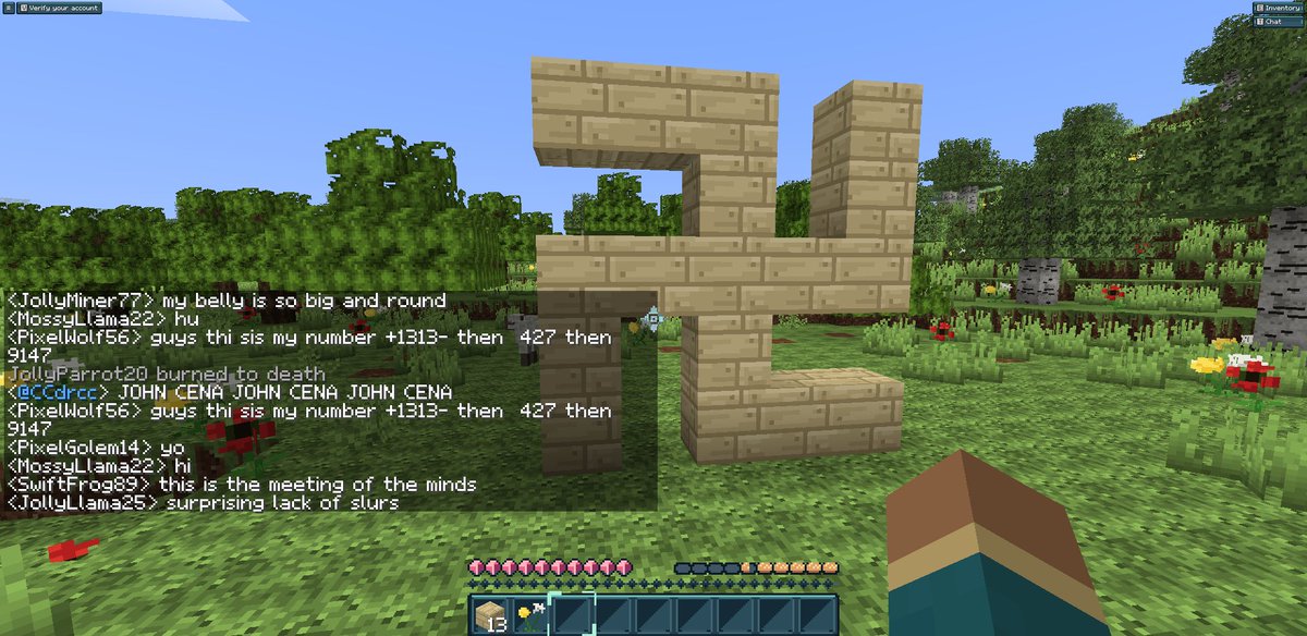 samfarmingtips's tweet photo. Having the negro skin compels even me to build swastikas in xyzcraft https://t.co/GHpSYu80tz