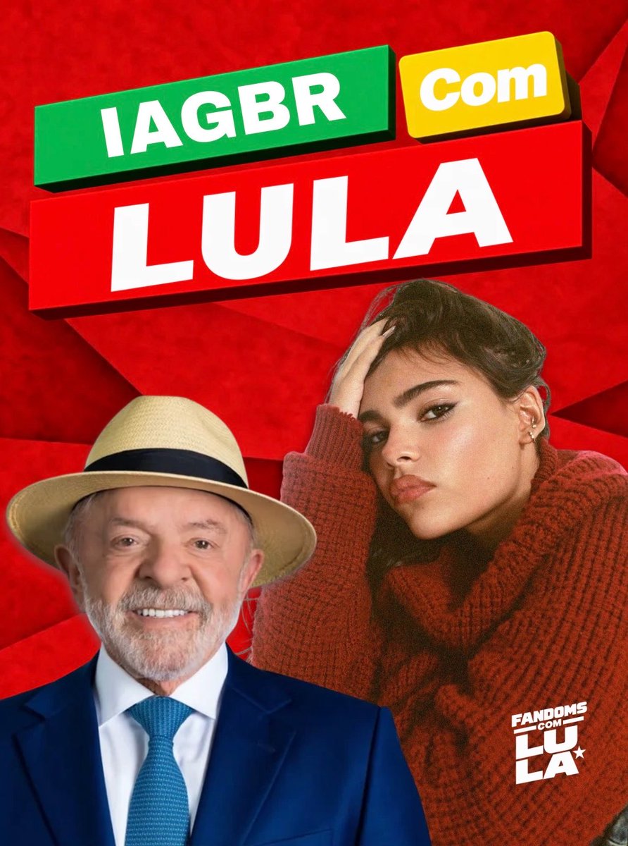 InfogreenblatBR's tweet photo. ⭐️FANDOMS COM LULA

Assim como nos unimos para apoiar quem admiramos, também acreditamos na importância de participar dos debates que ajudam a construir o futuro do nosso país.

Em defesa do Brasil, da democracia e de um futuro com mais justiça social, fãs e fandoms de diferentes artistas estão se unindo em uma só voz para declarar seu apoio ao presidente
Lula.

#FandomsComLula