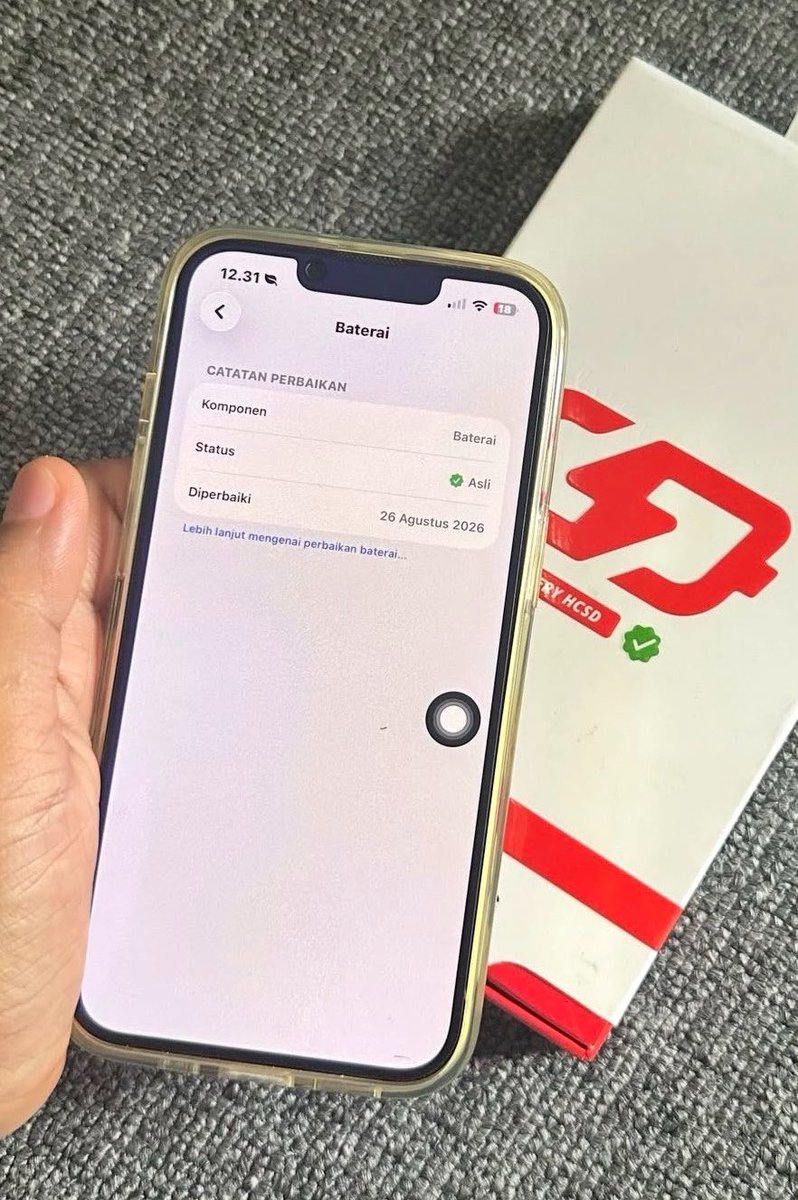 accresst's tweet photo. Pokoknya terimakasih buat kakak" yang udh nyaranin buat ganti btrai diluar applecare/mitracare sama ini 🫶🏻

Lumayann hemat 500-700ribu dan status battery tetap “ASLI” https://t.co/BOoXCAe6TG