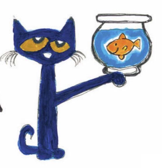 judeykat's tweet photo. pete the cat is based off the domestic short hair. the creator, james dean, based him off a black kitten he adopted in 1999. pete is drawn as blue instead of black because dean feared people would see a black cat as bad luck. he debuted in 2008! https://t.co/uiGRo4uWaZ