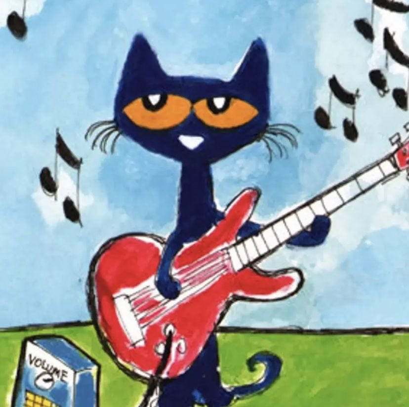 judeykat's tweet photo. pete the cat is based off the domestic short hair. the creator, james dean, based him off a black kitten he adopted in 1999. pete is drawn as blue instead of black because dean feared people would see a black cat as bad luck. he debuted in 2008! https://t.co/uiGRo4uWaZ
