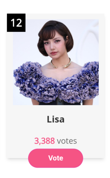 Lilisa_updates's tweet photo. #LISA has been nominated for PARIS FASHION WEEK ICON 2026!

Who is the ultimate icon of Paris Fashion Week? 🖤

🗓 Voting period: Oct 3–7, 2026 (KST)
🏆 1st Place Reward: Seoul Subway Pillar AD for 7 days

🔗 Vote here:
https://t.co/kQCO78Awcw https://t.co/NxyHF5dHG7