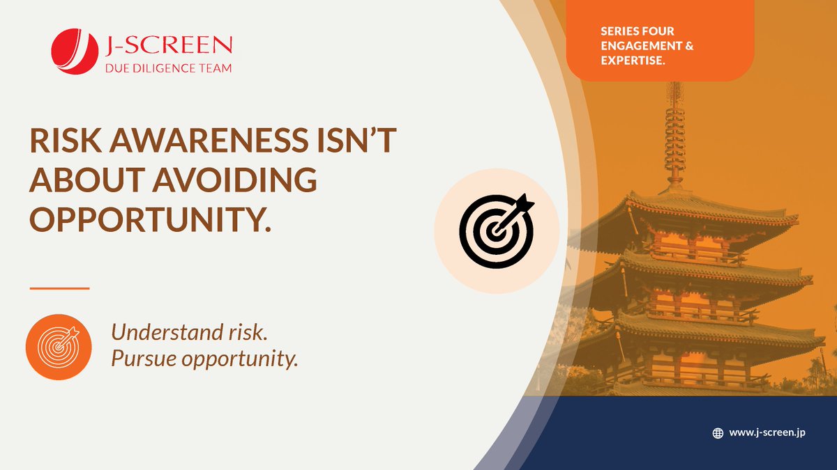 JScreenDD's tweet photo. Risk awareness isn't about avoiding opportunity.
 
It's about understanding risk so you can pursue opportunities with greater confidence.
 
#RiskManagement #DueDiligence #Compliance https://t.co/9xbFX6IJCZ