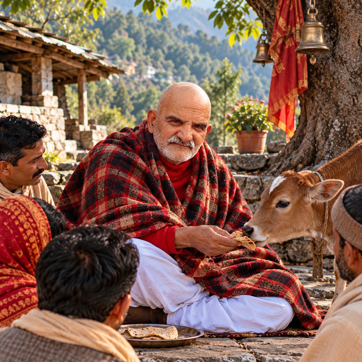ShreeNeemKaroli's tweet photo. एक रोटी, एक जीव और बाबा का अपार स्नेह ❤️🐄
#RahulGandhi https://t.co/yPxT6RxxHs