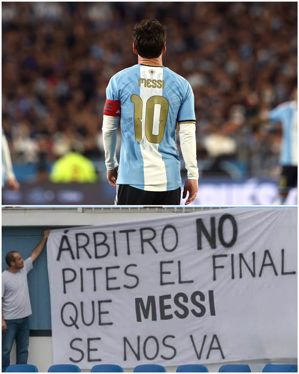 andresNadf's tweet photo. ¡Árbitro no pites el final que Messi se nos va de la Selección Argentina! 🇦🇷🔟🐐🥹 https://t.co/fqNkDLO841