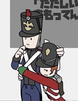 strawbarryloid's tweet photo. honestly, the mv is really cute... barry holding onto jacob like that, and jacob holding barry's shako.. ♡ https://t.co/1uCyg08SZm