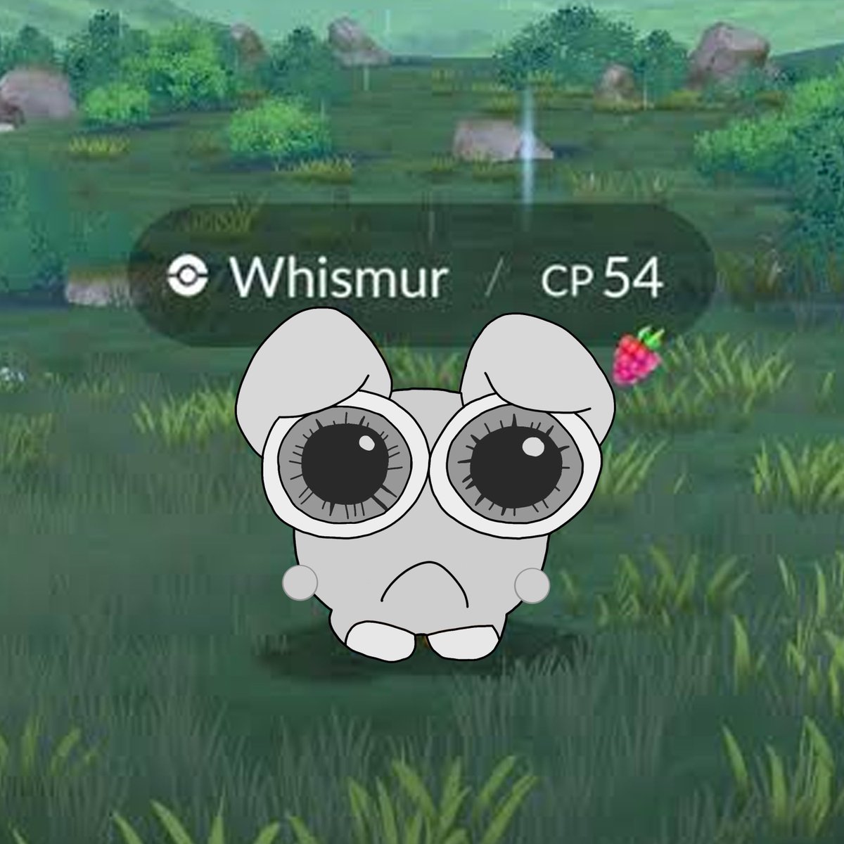 Goodguy823's tweet photo. Day 6 of Poketober, Whimsy: he is not whimsy about being caught. #Poketober2026 https://t.co/8D78zomm0D