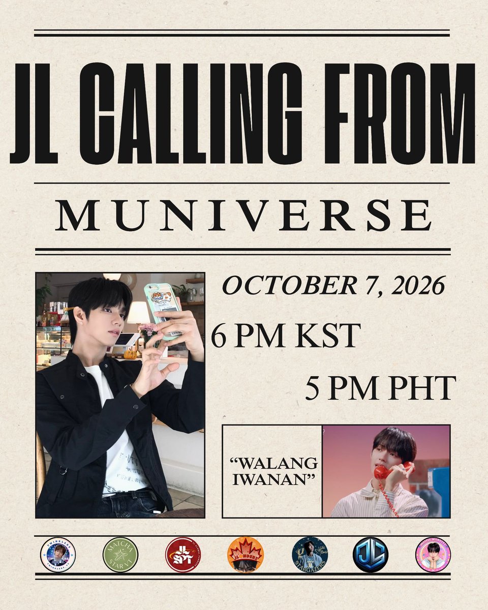 jlanderz_vt's tweet photo. 📞𝗔𝗥𝗘 𝗬𝗢𝗨 𝗪𝗔𝗜𝗧𝗜𝗡𝗚 𝗙𝗢𝗥 𝗔 𝗖𝗔𝗟𝗟? 

Starflares/Byeolbitdan and JL stans,
are you excited to hear his heavenly voice? 🥹💙

☎️ 𝗝𝗟 𝗠𝗜𝗡�� 𝗖𝗢𝗡𝗖𝗘𝗥𝗧 — 𝗧𝗛𝗥𝗢𝗨𝗚𝗛 𝗔 𝗧𝗘𝗟𝗘𝗣𝗛𝗢𝗡𝗘! 🎶

JL’s episode of Muniverse Original Series <Hello?> will be released 𝗧𝗢𝗡𝗜𝗚𝗛𝗧!

⏰ 6:00 PM KST / 5:00 PM PHT

Get ready to pick up the call and enjoy a little mini concert from JL! 📞🎤  so make sure you don’t miss those precious moments. 🥹✨

📱 Watch the 𝗙𝗨𝗟𝗟 𝗘𝗣𝗜𝗦𝗢𝗗𝗘 on the Muniverse App!

🔔 Set your alarms, prepare your headphones, and be ready for 𝗝𝗟’𝘀 𝗰𝗮𝗹𝗹! 💙

Stay tuned for the 𝗛𝗧 𝗽𝗮𝗿𝘁𝘆 later! 🎉

#JL #제이엘
#AHOF #아홉
@AHOF_official