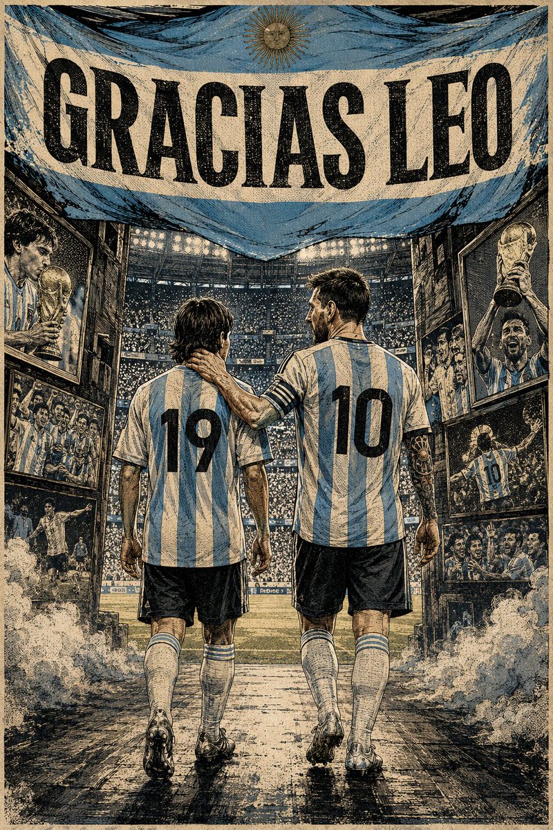 NScouteteer's tweet photo. 🇦🇷💙 Gracias, Messi.

From a boy with a dream to an Argentine legend. From Rosario to the top of the world.

Thank you for the memories, the magic and the moments we'll never forget. 🐐

Gracias por todo, Leo. ❤️🇦🇷

#Messi #LionelMessi #Argentina #GraciasMessi #GOAT https://t.co/oTnohOT4Fd