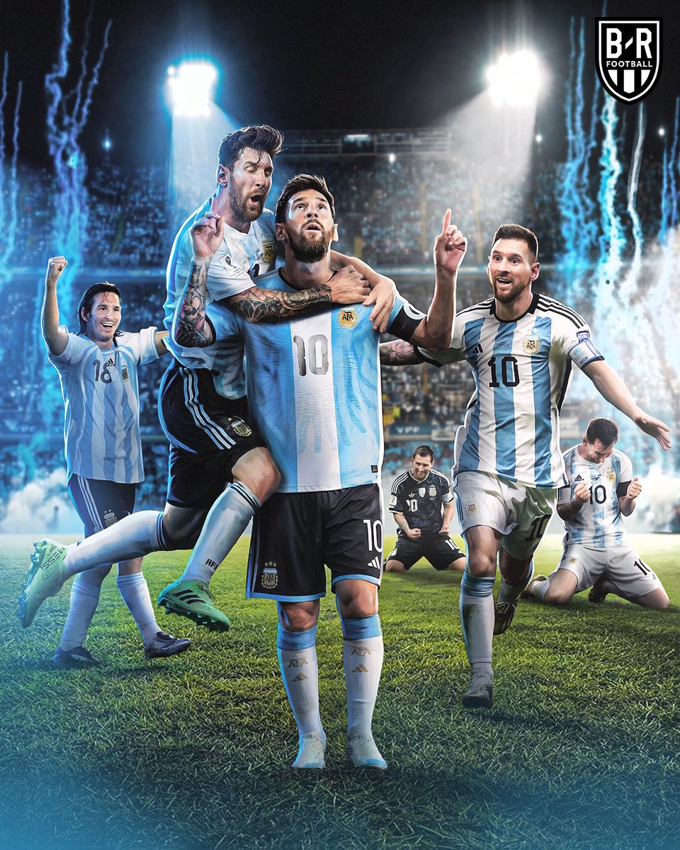 brfootball's tweet photo. MESSI SCORES IN HIS FAREWELL 🌟

A 126th Argentina goal in his 208th and final appearance 🐐 https://t.co/8NBQ7QkI0d