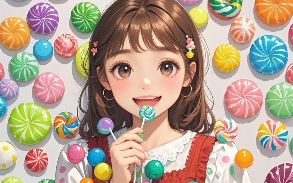 RachelShawxn7v's tweet photo. [She lingered at the snack stand, her eyes showing a greedy longing for the colorful candies on display, which seemed to hold all the sweetness of summer.]， https://t.co/MWtNHPwJdE