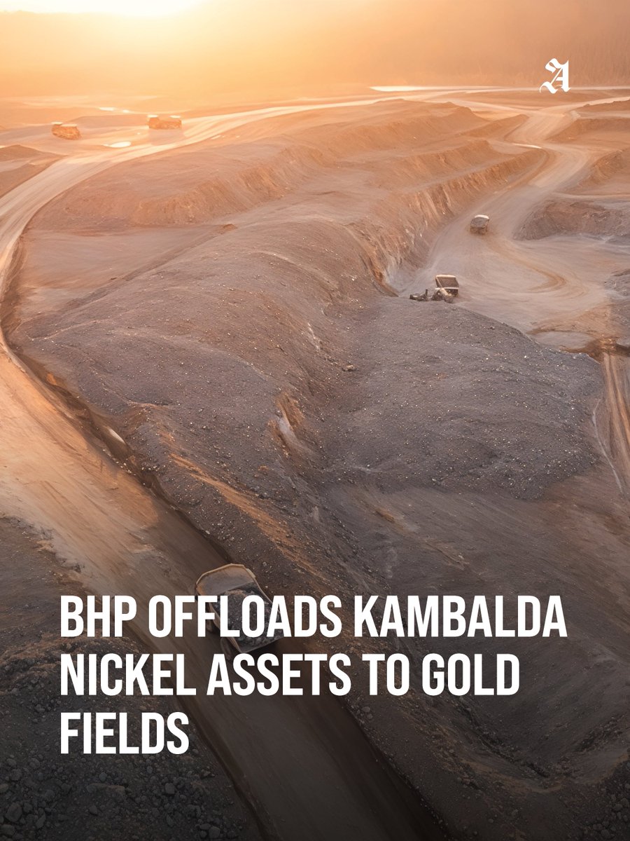 AuMiningReview's tweet photo. BHP (ASX: BHP) has agreed to divest its Kambalda nickel concentrator and a package of tenements and mineralisation rights in WA to South African miner Gold Fields.

Read more - https://t.co/cpgTRT5dYe https://t.co/pHjkstE2LA