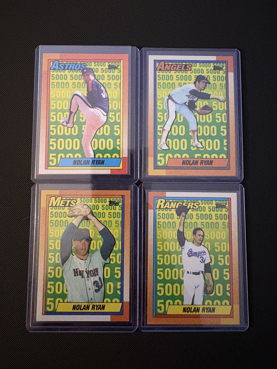RZCARDSUPPLY's tweet photo. An army couldn’t pull these out of my collection. 

#topps #nolanryan #TheHobby #SportsCards #WhoDoYouCollect #CardCollecting #Collectors https://t.co/ldr0PJYOsJ