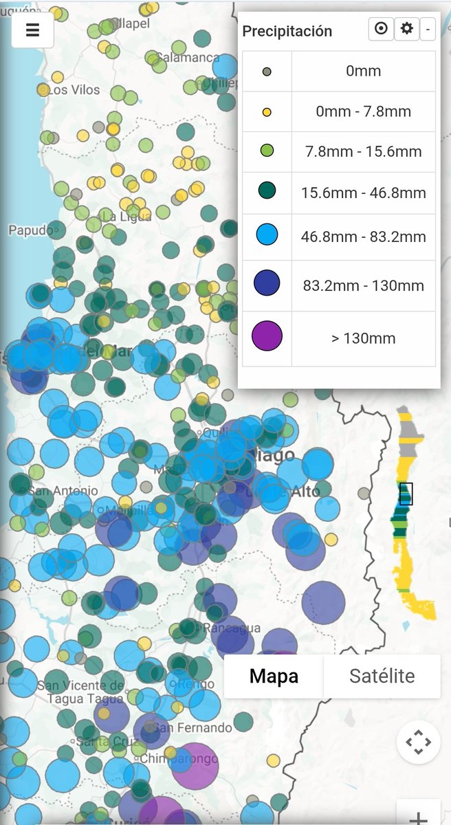 JMolinaPelayo's tweet photo. Montos acumulados evento #RM (06 de octubre 22:00 hrs):

#QuintaNormal 55,5 mm
#SanMiguel 71,7 mm
#Tobalaba 106,6 mm
#Pudahuel 43 mm
#Independencia 65,5 mm
#PAC 72,4 mm
#Ñuñoa 72,5 mm
#Buin 106,5 mm
#LaObra 109,9 mm
#LasMelosas 103,5 mm
@RedMeteoA @cristobalreus @Sepulinares https://t.co/rZSZmLfAEL