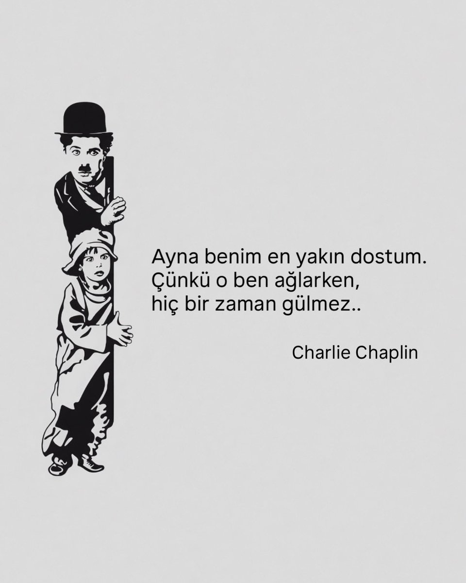 sozsihri's tweet photo. Ayna benim en yakın dostum.
Çünkü o ben ağlarken, hiç bir zaman gülmez..
-Charlie Chaplin https://t.co/kE9wUmPms3