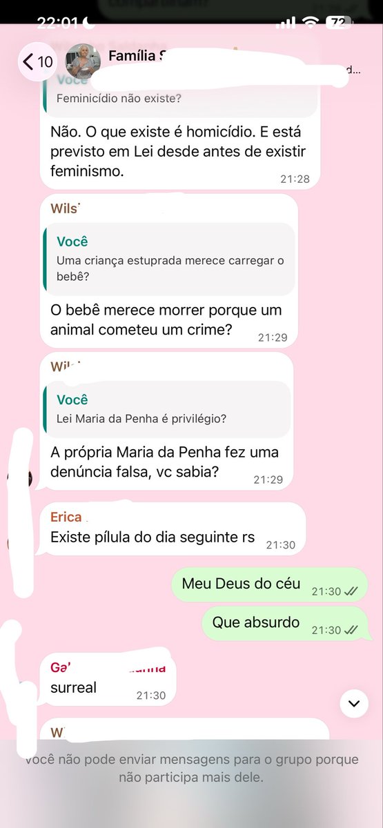 _naamonteiro's tweet photo. Acabei de sair do grupo da minha família. Papo bem saudável lá 👍🏻 a ponto de explodir a casa de alguém https://t.co/zLpr8bFscX