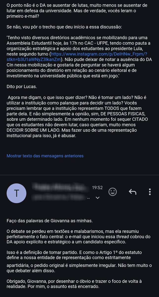 katarinacareca's tweet photo. eu tenho muita vergonha de estudar no Centro de Informática da UFPE. Alguns estudantes são tão ignorantes e isentos, se sentem tão superiores que não percebem que, nesse momento, politicagem significa lutar pela existência das universidades federais. https://t.co/k2rx8cfCLZ