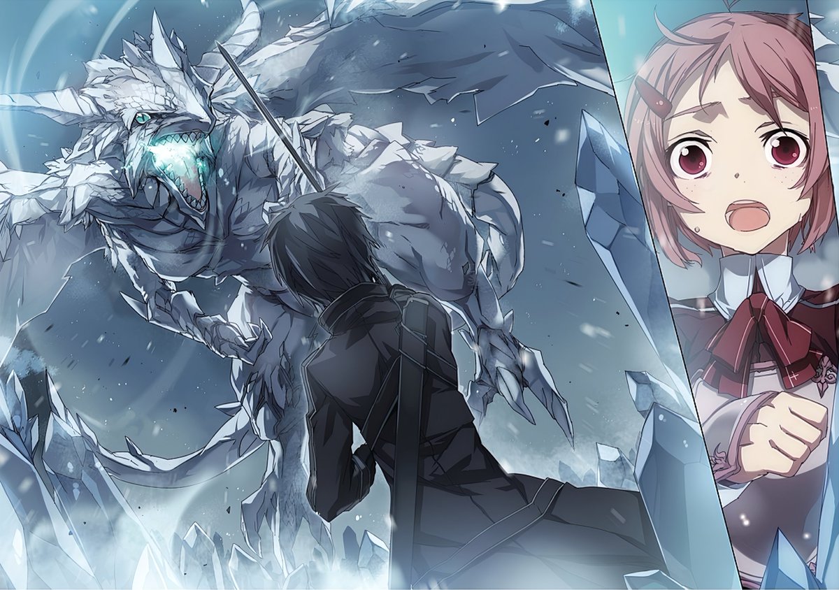 Mochi_Kirigaya's tweet photo. Artes coloridas do abec para as Light Novels iniciais de Sword Art Online.

Totalmente limpas. De nada! 😌 

#swordartonline #sao_anime #SAO https://t.co/1G6JYYaA4t