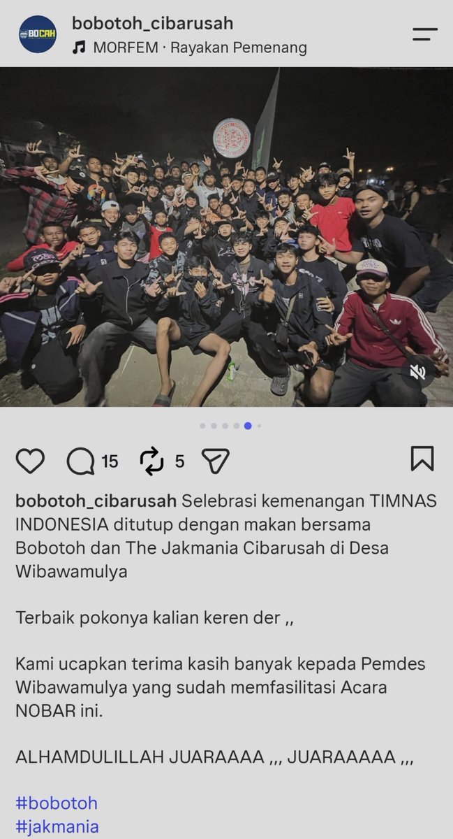 fahmiamet's tweet photo. Memang begini seharusnya, Timnas menyatukan dan menguatkan bukan malah saling melemahkan. 

Yang terjadi sekarang adalah, supporter Rival saling menunggu pemain timnas (yang berasal dari klub rival) ada yang bermain dan membuat kesalahan dalam sebuah pertandingan.

Introspeksi. https://t.co/5m9GKhZklg