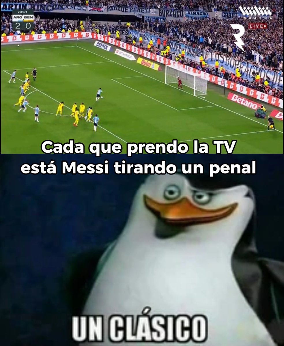 SoyReferee's tweet photo. ¡LA VIEJA CONFIABLE! 😏

En su último partido con Argentina no podía faltar el penal para Messi 👏🏼👏🏼👏🏼 https://t.co/PK7JzOCSaJ