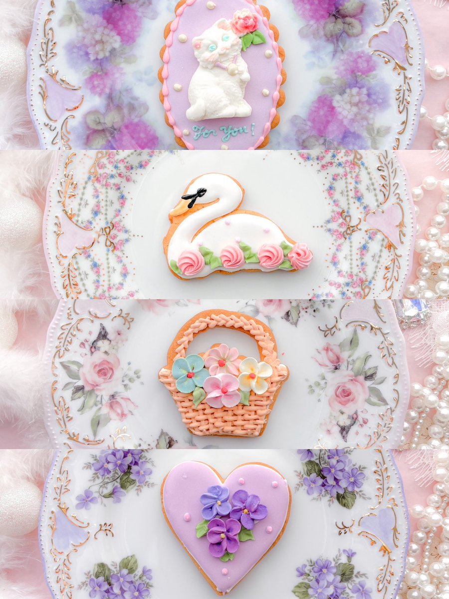 blanche_neige_x's tweet photo. お菓子というより、ちいさな芸術品。

@micarina_sweets さんのアイシングクッキーをお迎えしました。

砂糖で描かれた花やレース、
おとぎ話の中から切り取ったような世界観にうっとり。

こんなにも可愛いクッキーに、少しだけ日常が特別になりました https://t.co/7oECfQel0d