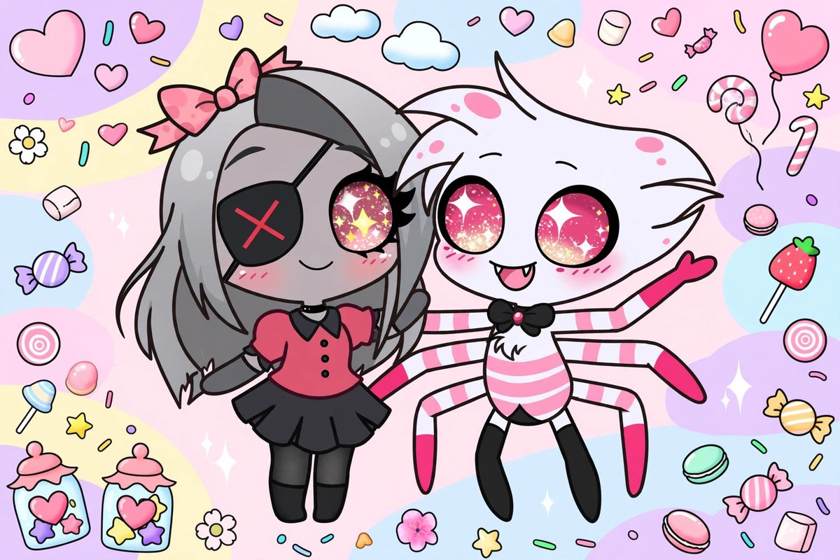 ANAAplio's tweet photo. @shugarabitto Hi! I'm ANNA 💖 I draw kawaii Hazbin Hotel chibis ✨ Here's my Charlie chibi 🥺 Let's be artmoots! 💌 #HazbinHotel #kawaiiart https://t.co/0koofeVIeh
