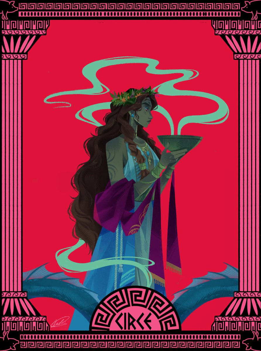 Joseand04273158's tweet photo. Circe 🌸🦁🐷
#circe #greekmithology #fanart #epicthemusical #theodyssey https://t.co/kVQaQauqIp